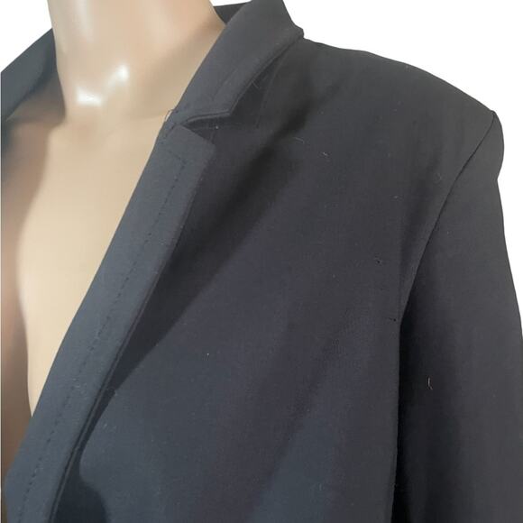 Lane Bryant The Modernist Collection Blazer Womens 14 Fitted One Button Black - Picture 2 of 13